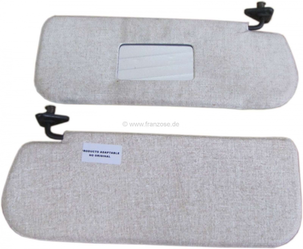 Peugeot - P 404, zonneklep set (2 stuks) Peugeot 404, kleur beige.