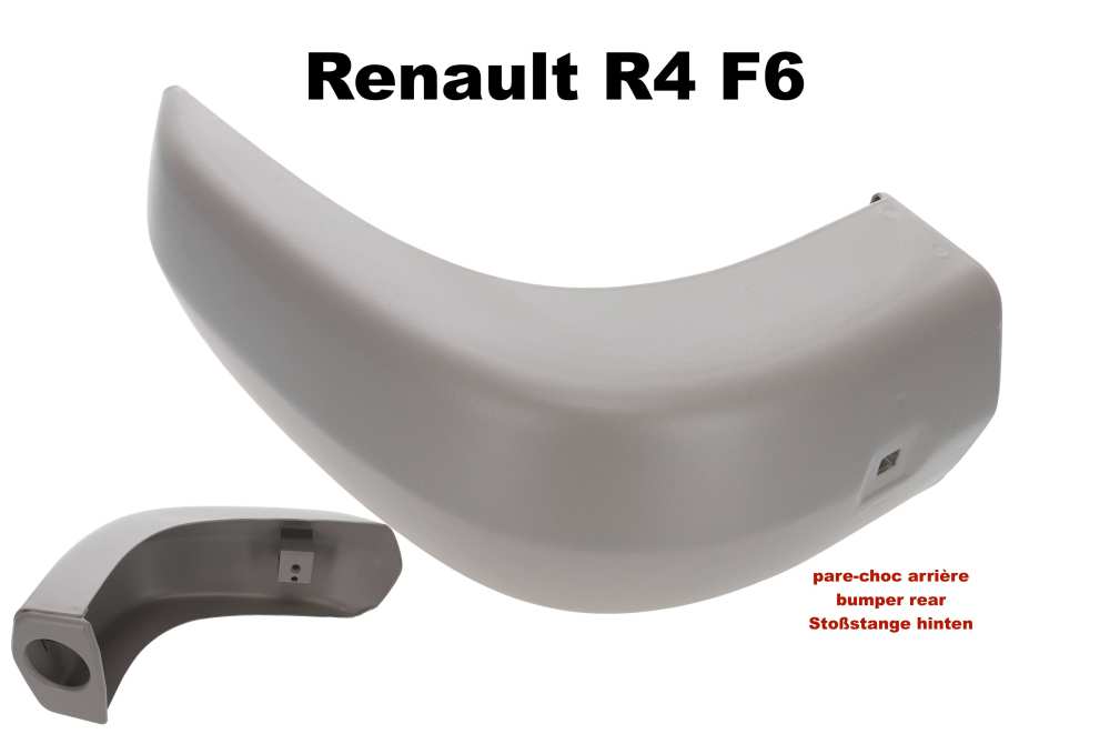 Renault - R4 F6, hoek achterbumper. Geschikt voor Renault R4 F6. Origineel Renault (NOS). Of. Nr. 77