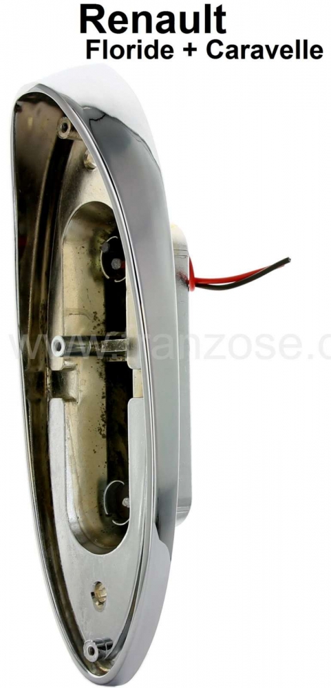 Renault - Floride/Caravelle, achterlichtvoet met fitting (van metaal). Per stuk. Geschikt voor Renau