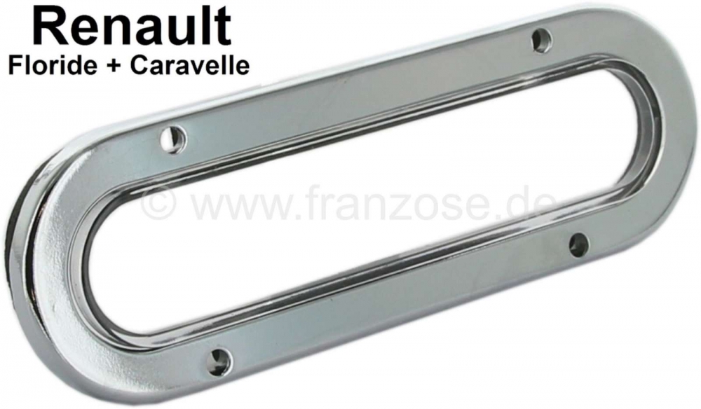 Renault - Floride/Caravelle, kap voor kentekenplaatverlichting. Met chromen frame en afdichting. Ges