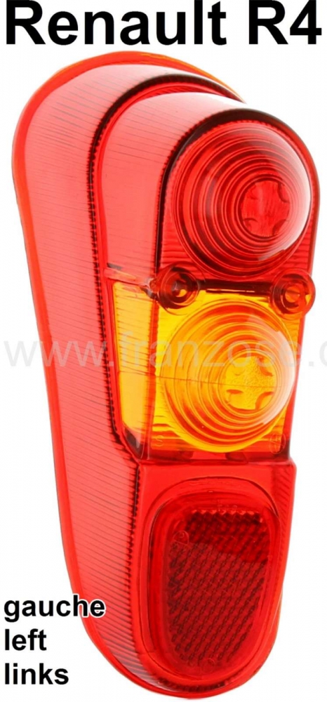 Alle - R4, achterlichtkap links (richtingaanwijzer zit in het midden). Geschikt voor Renault R4, 