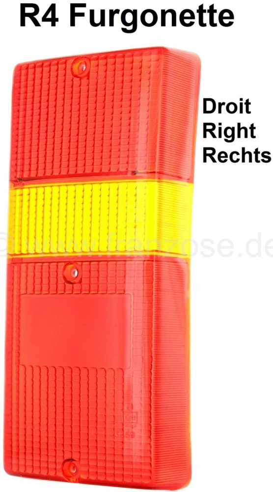Renault - R4 F6, achterlichtkap rechts. Geschikt voor Renault R4 F6 gesloten bestelwagen. Laatste ve