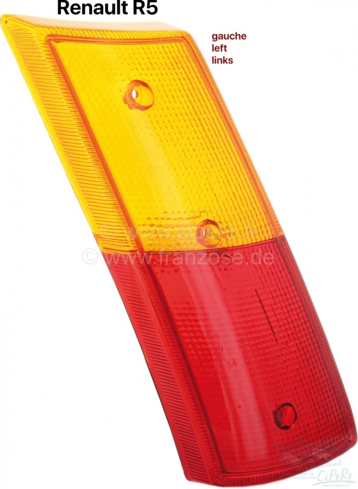 Renault - R5, achterlichtkap links. Geschikt voor Renault R5, eerste versie.