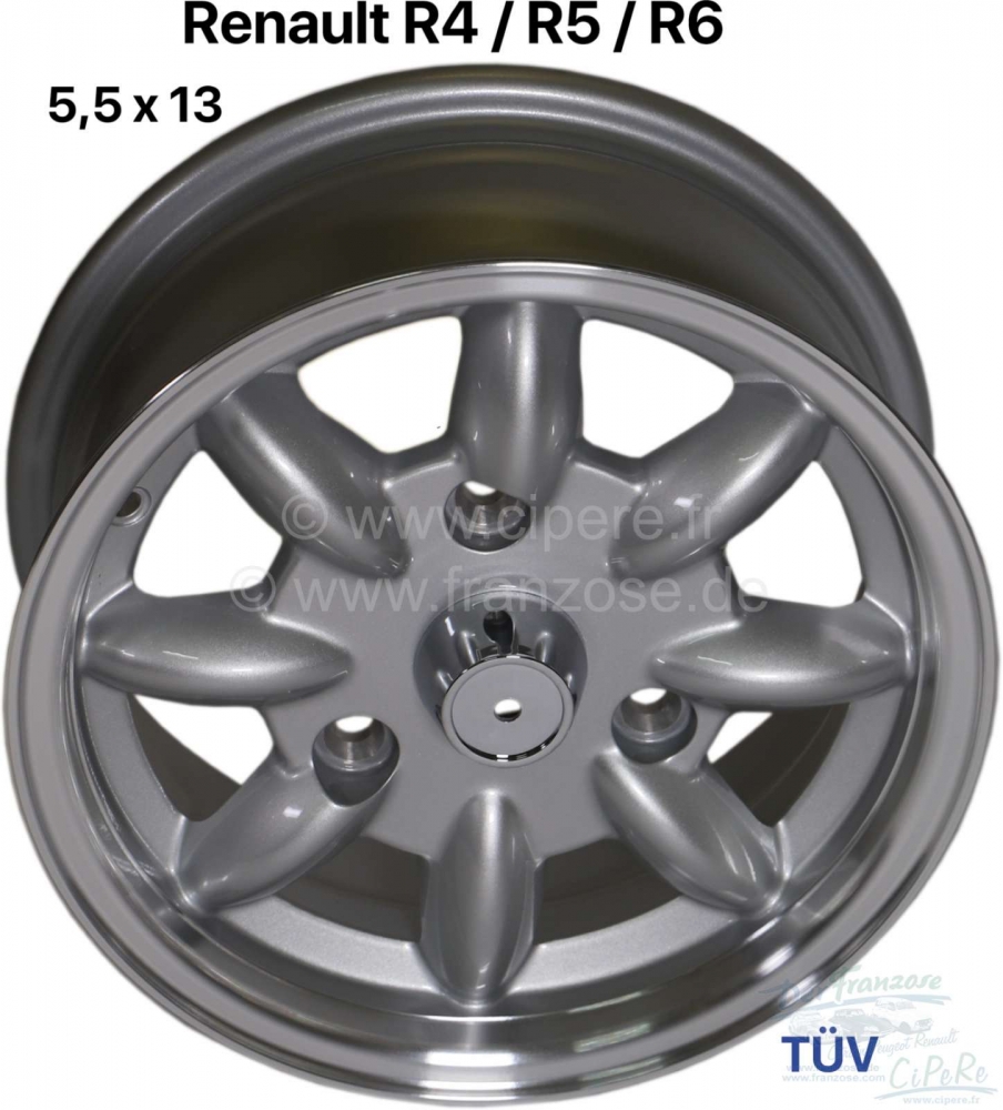 Alle - Velg Minilite-ontwerp. Maat: 5,5 x 13. Boutcirkel: 3 x 130. Deze velg in Minilite-design p