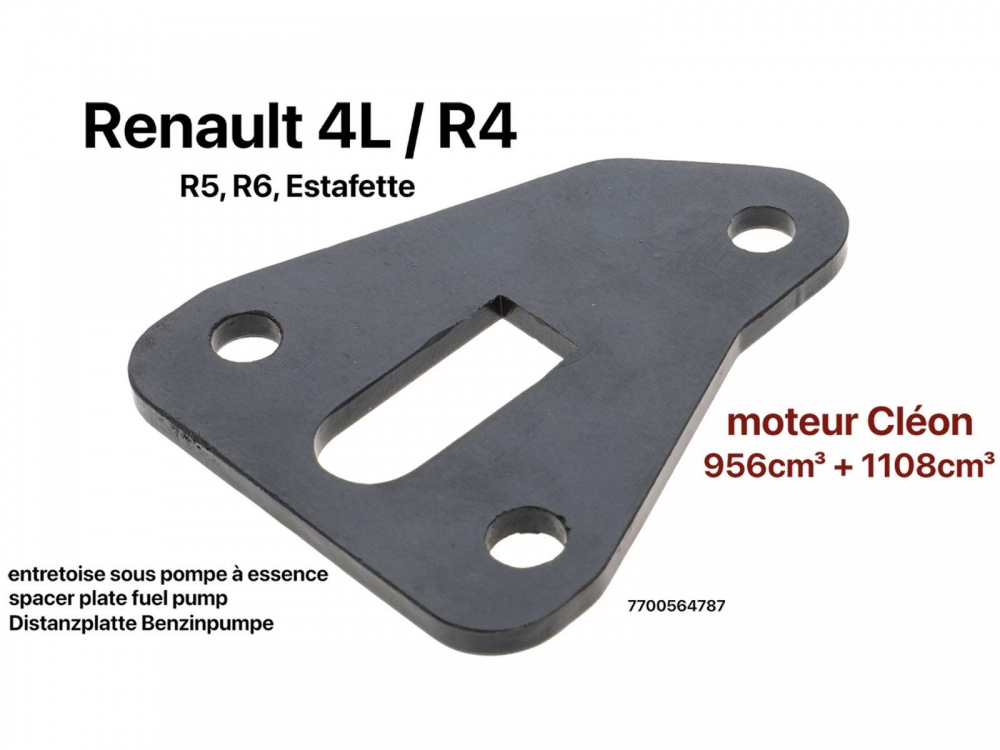 Renault - Benzinepompflens (benzinepomp afstandsplaat). Geschikt voor Renault met 