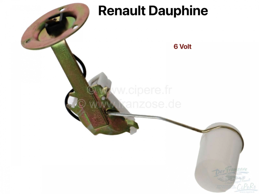 Renault - Dauphine, brandstoftanksensor 6 Volt, geschikt voor Renault Dauphine.