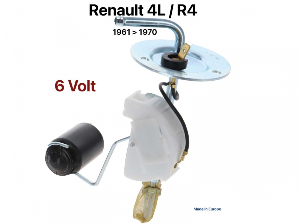 Renault - R4, tanksensor 6 Volt. Geschikt voor Renault R4S, van 1961 tot 1970. Lengte inlaatspruitst