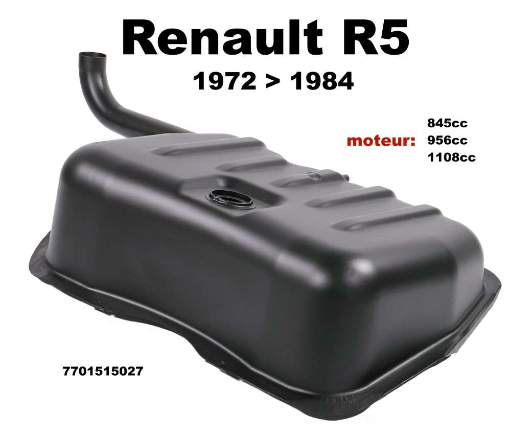 Renault - R5, benzinetank. Geschikt voor Renault R5 + R5 Alpine.