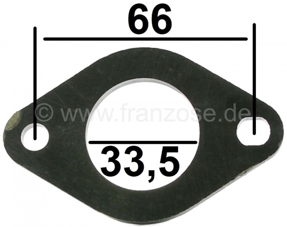 Sonstige-Citroen - Carburateur afstandsplaat. Geschikt voor Renault R4, R5, R12, R16, R15, R16. Binnendiamete
