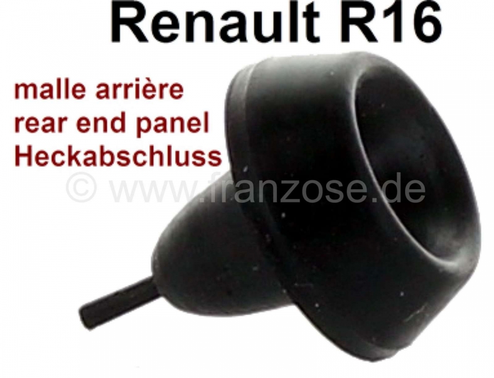 Renault - R16, rubberen buffer op de achterste eindplaat (kofferdeksel). Geschikt voor renault R16. 