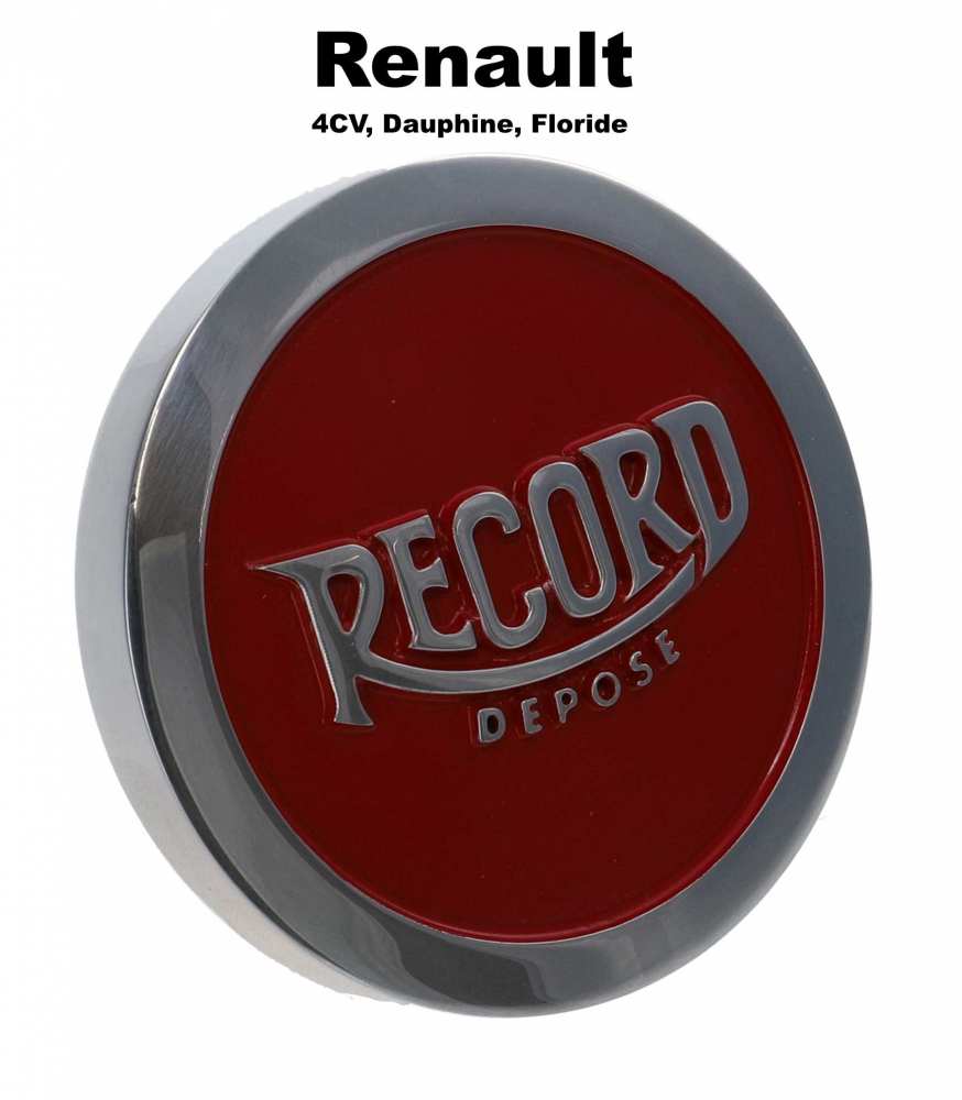 Renault - 4CV/Dauphine/Floride, olievuldop rood, voor aluminium kleppendeksel. Kleur: rood. Geschikt