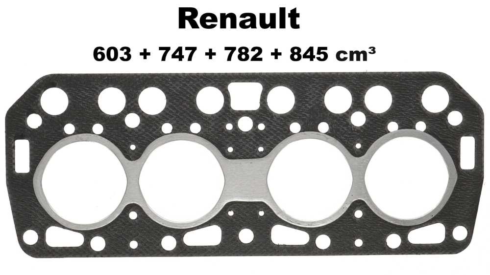 Alle - 4CV, cilinderkoppakkingset. Geschikt voor Renault 4CV (Chremeschnittchen). Gemonteerd vana