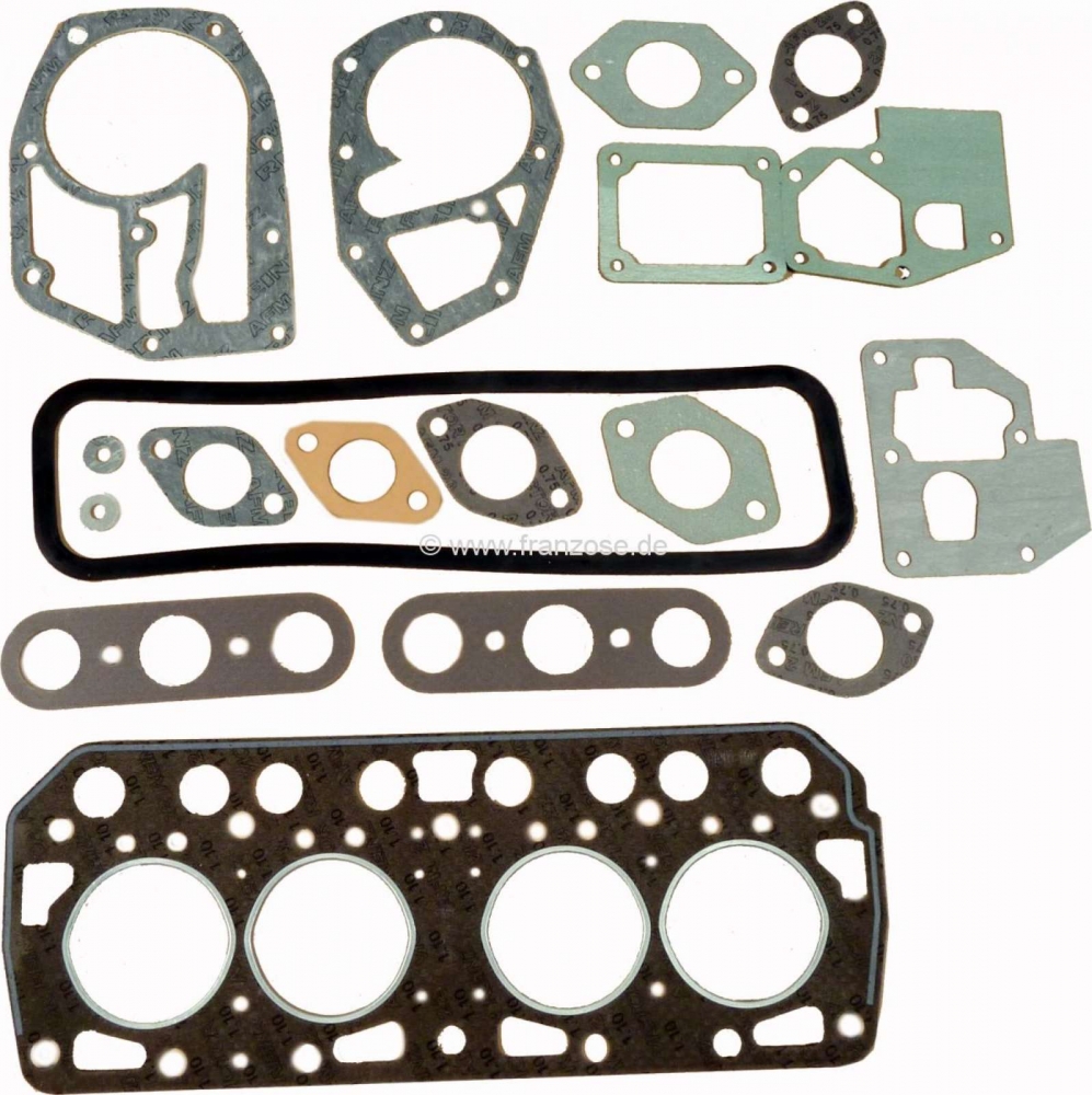 Renault - R4/5, cilinderkoppakkingset compleet, inclusief cilinderkoppakking (origineel REINZ). Gesc