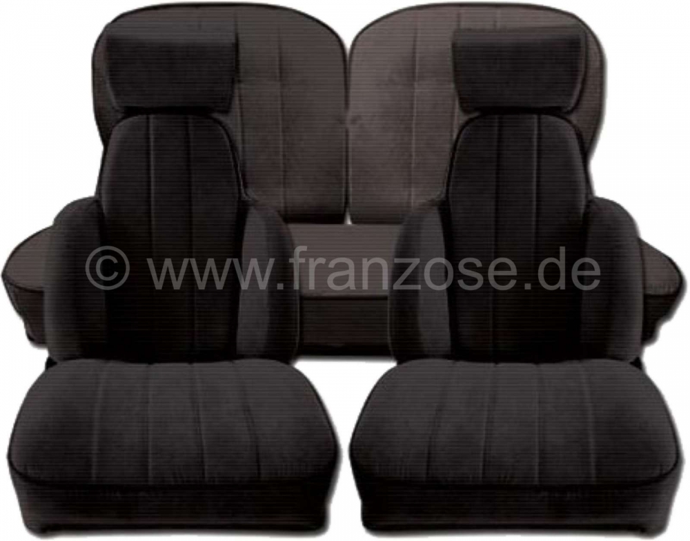 Renault - R5, stoelhoezen (2 x voorstoel, 1x achterbank). Geschikt voor Renault R5 Alpine Turbo. Mat