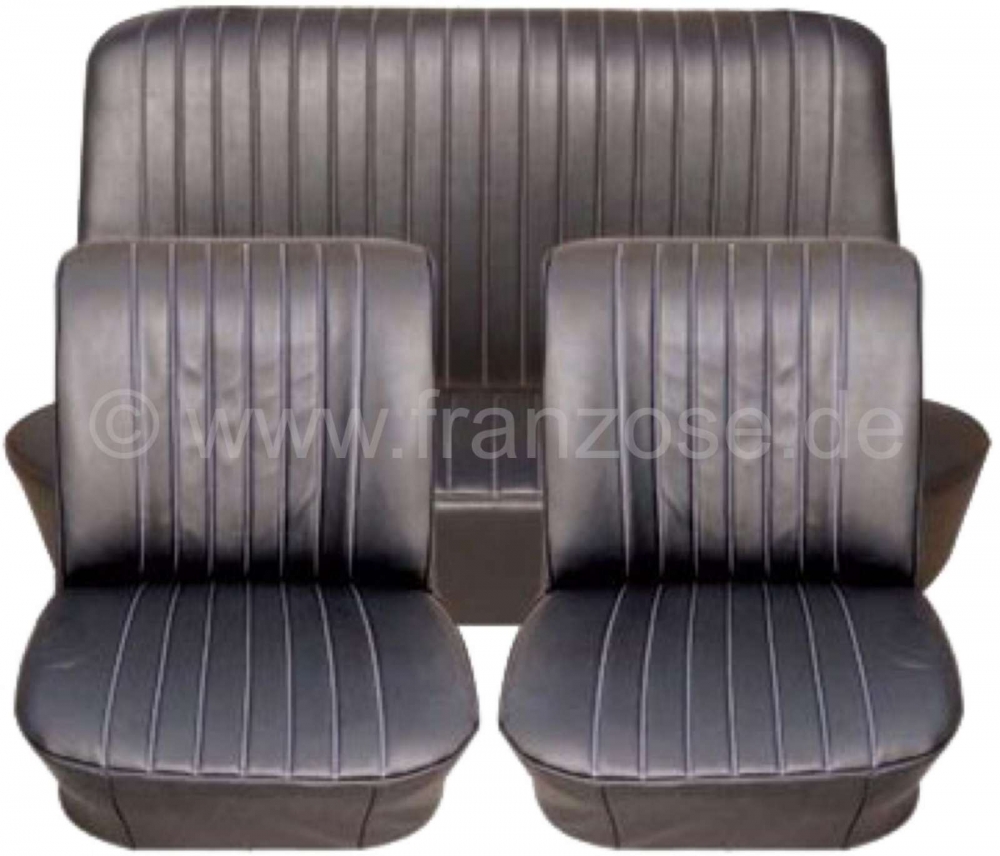 Renault - R8, stoelhoezen (2 x voorstoel, 1x achterbank). Geschikt voor Renault R8 Gordini. Materiaa