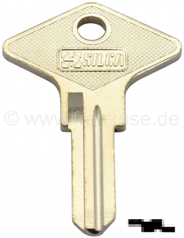 Renault - Blanco sleutel voor deurslot. Geschikt voor Renault R12, van 1969 tot 1971. R15 van 1971 t