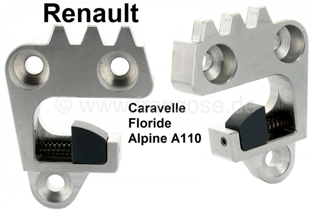 Renault - Caravelle/Floride/A110, slotgrendel (deurgrendel). 2 stuks. Geschikt voor Renault Floride 
