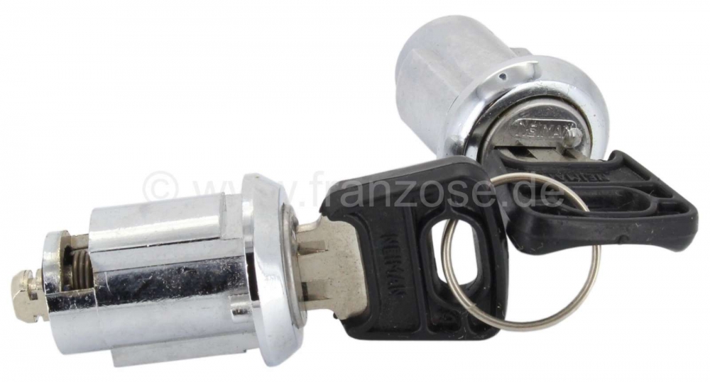 Renault - R16, slotcilinder (2 stuks) met 2x sleutel. Geschikt voor Renault R16 met centrale vergren