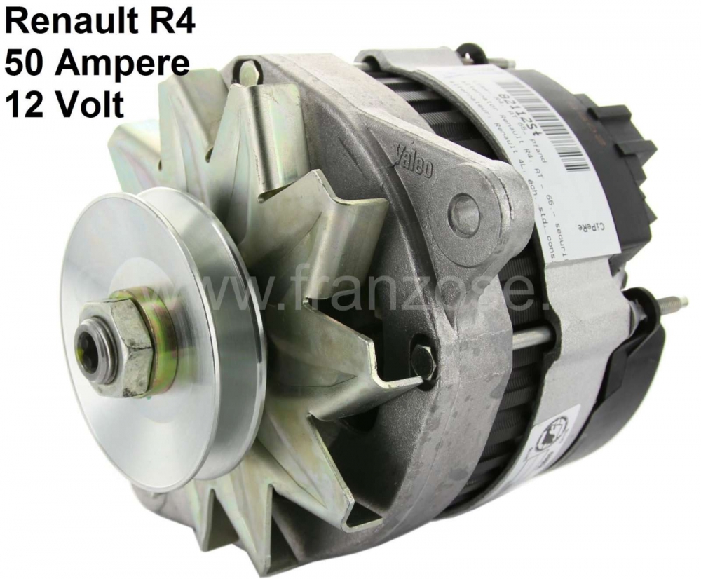 Alle - Dynamo Renault R4 (motor: Billancourt, 845cc), met geïntegreerde dynamo regulator (in rui