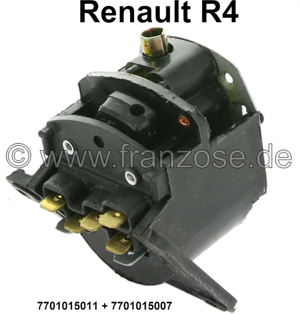 Renault - Licht + claxon schakelaar. Geschikt voor Renault R4.  Het is alleen de schakelaar. De bedi