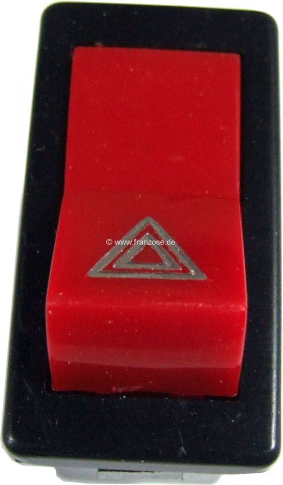 Renault - Tuimelschakelaar voor alarmknipperlichten. Geschikt voor Renault R4, vanaf modeljaar 1980.