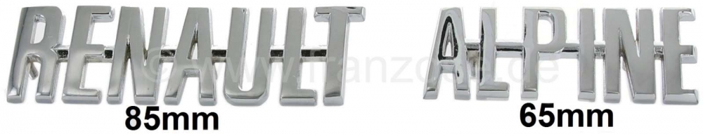 Peugeot - A110, embleembelettering (2 stuks), 