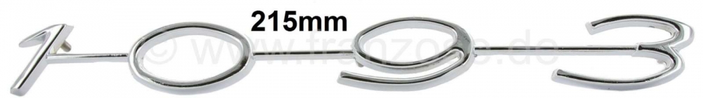 Renault - Dauphine, embleem met opschrift 