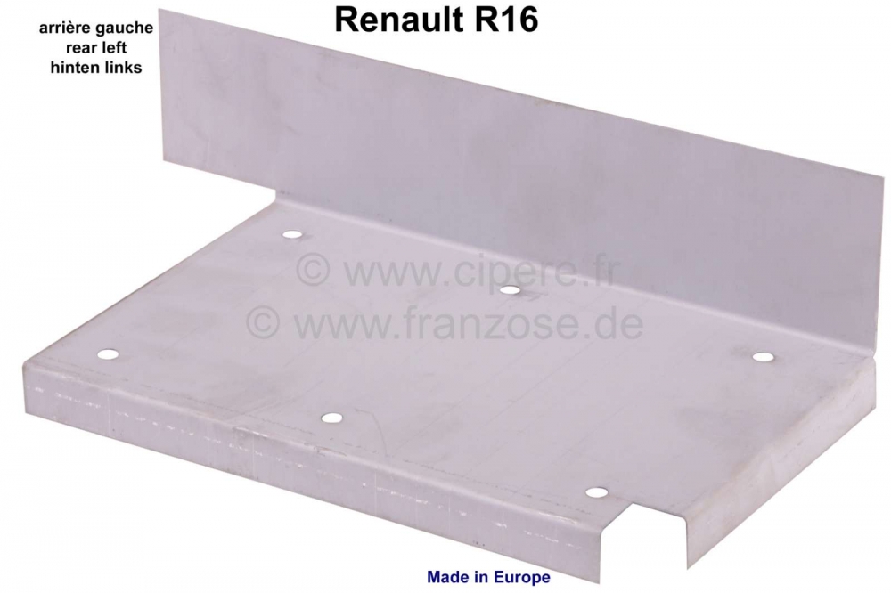 Renault - R16, versteviging zijbalk, linksachter. Geschikt voor Renault R16. Gemaakt in Europa.
