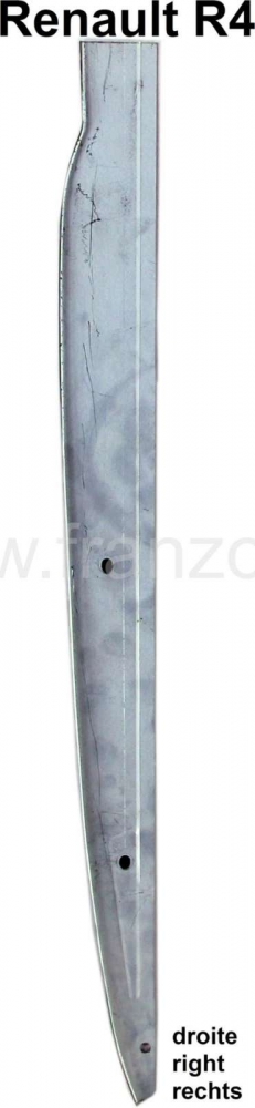 Renault - R4, alleen D-stijl buitenpaneel, rechts. Geschikt voor Renault R4 (vanaf 1977). Elektrolyt