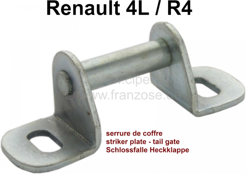 Renault - R4, slotgrendel voor de achterklep (kofferklep). Geschikt voor Renault R4.