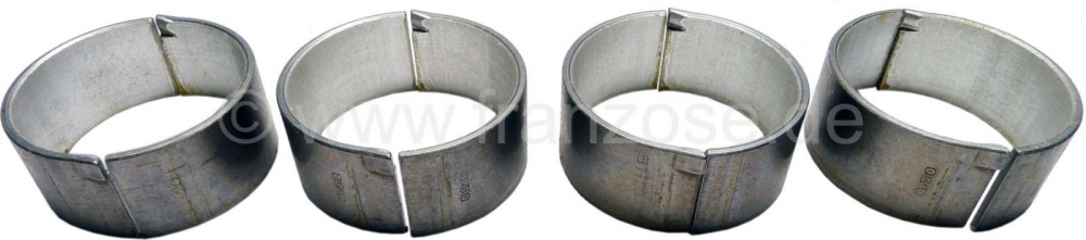 Renault - R4/R5/R8/R10/Estafette/Caravelle, drijfstanglagerset. Breedte: 20,75mm. 1 overmaat (+0,25)