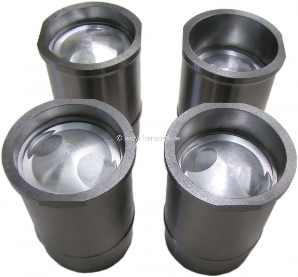 Renault - R8 Gordini, zuiger + cilinder (4 stuks). Geschikt voor Renault R8 Gordini. Cilinderinhoud: