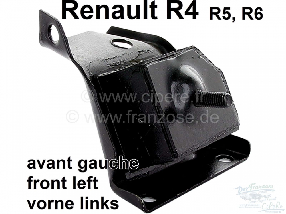 Alle - R4/R5/R6, motorsteun linksvoor. Geschikt voor Renault R4 (R1128, R2370, R2430), vanaf bouw