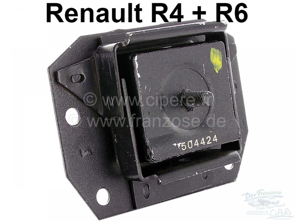 Renault - R4/R6, versnellingsbakhouder (gietijzeren versnellingsbak). Geschikt voor Renault R4, vana