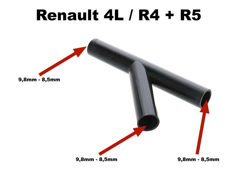 Sonstige-Citroen - Carterventilatie (motorventilatie) Y-connector. Geschikt voor Renault R4. Deze connector h