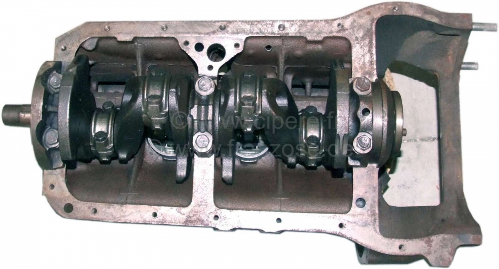 Renault - Motorblok 845cc. Geschikt voor Renault R4, R5, R6. Motorblok met krukas, zuigers, cilinder