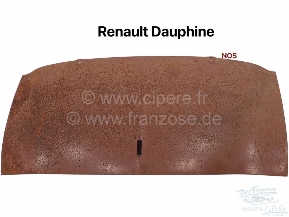 Renault - Dauphine, motorkap. Geschikt voor Renault Dauphine. Originele leverancier. Geen reproducti