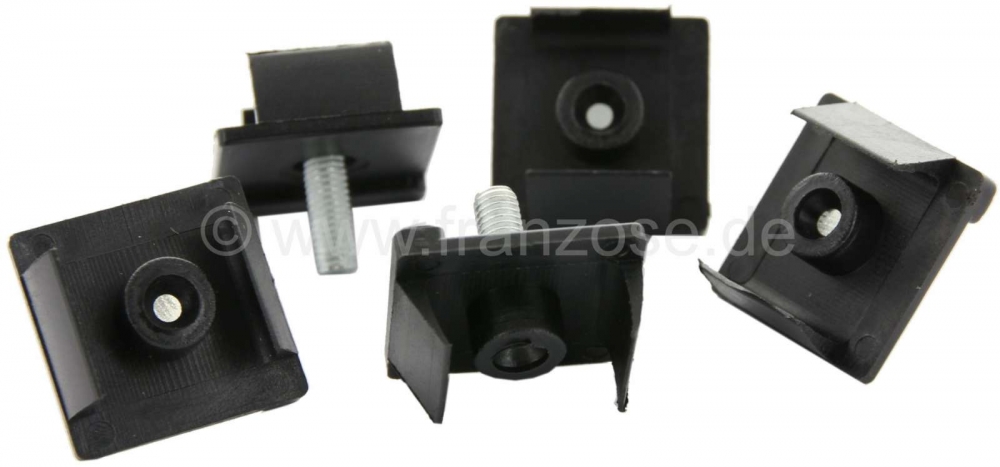 Renault - R4, bevestigingsklemmen voor radiatorrooster (5 stuks). Geschikt voor het aluminium radiat