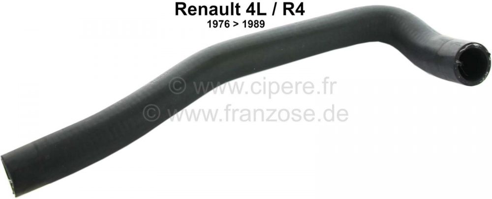 Renault - R4/R6, onderste radiatorslang (radiatorafvoer). Geschikt voor Renault R4, vanaf bouwjaar 1