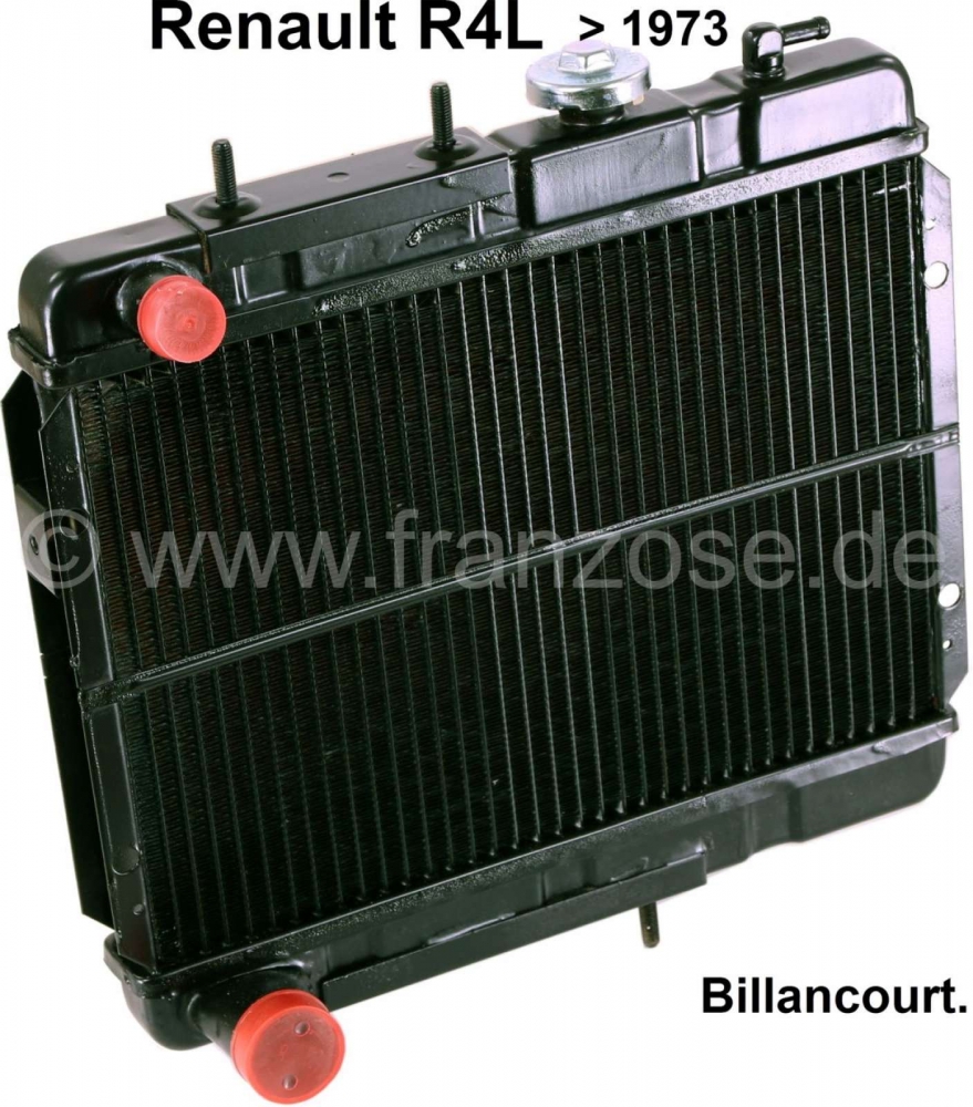 Renault - R4, radiateur 1 versie (originele leverancier) Renault R4. Geïnstalleerd tot modeljaar 19