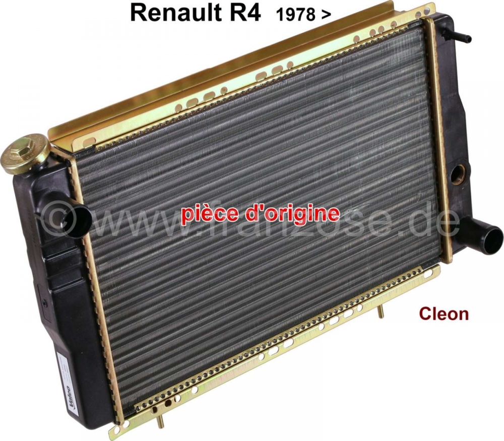 Renault - R4, radiateur (originele fabrikant), geschikt voor Renault R4, vanaf bouwjaar 1978, motore