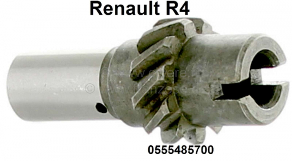 Renault - Aandrijfas oliepomp (aandrijving verdeler) voor Renault R4, R5, R6, R8, R10, R12. Voor ver