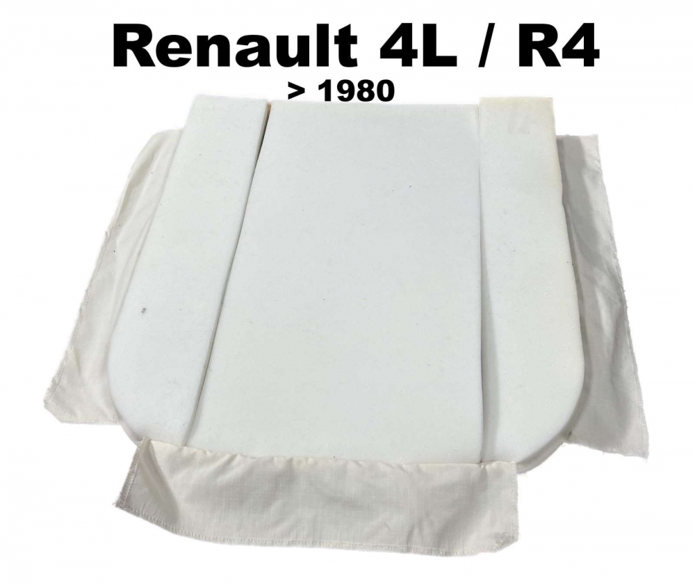 Renault - R4, schuimrubberen voorstoel, voor de rugleuning. Geschikt voor Renault R4 tot modeljaar 1
