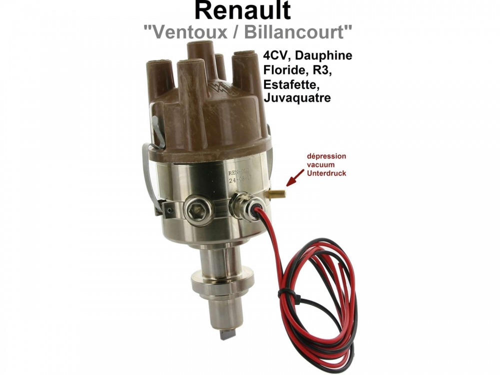 Renault - Volledig elektronisch ontstekingssysteem voor VENTOUX/BILLANCOURT motoren (3 krukaslagers)