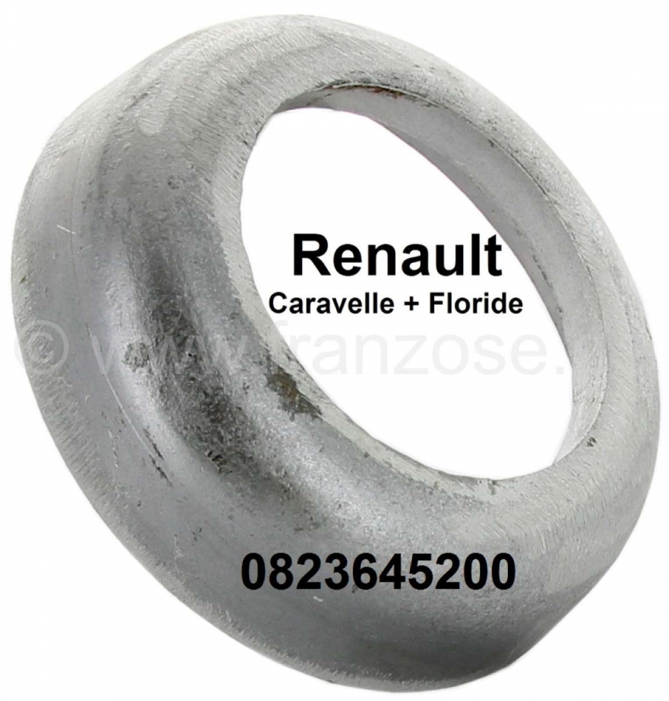 Renault - Floride/Caravelle, plaat (van aluminium) voor de achterasveer. Per stuk. Geschikt voor Ren