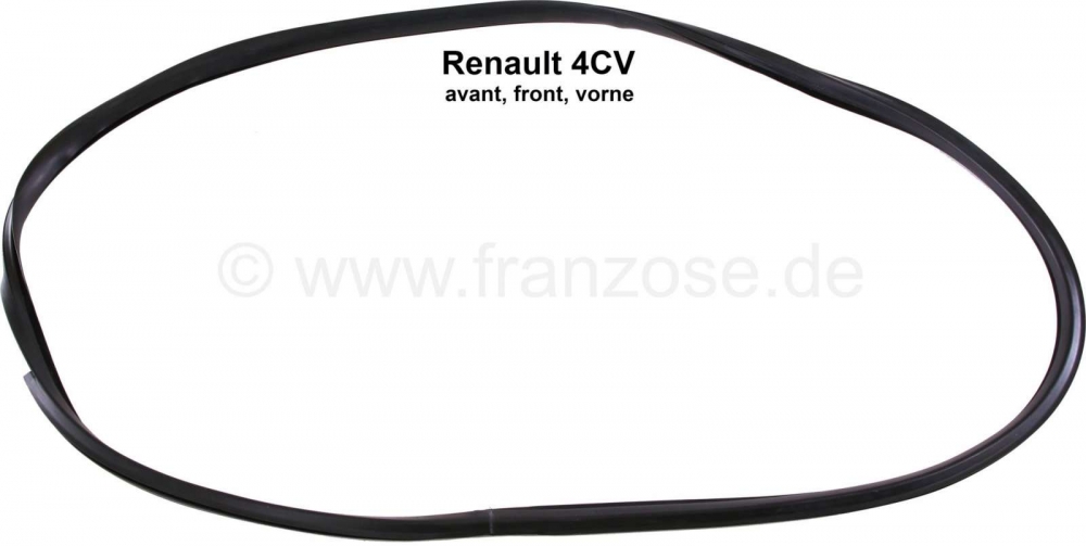 Renault - 4CV, voorruitrubber (voorruitrubber). Geschikt voor Renault 4CV.