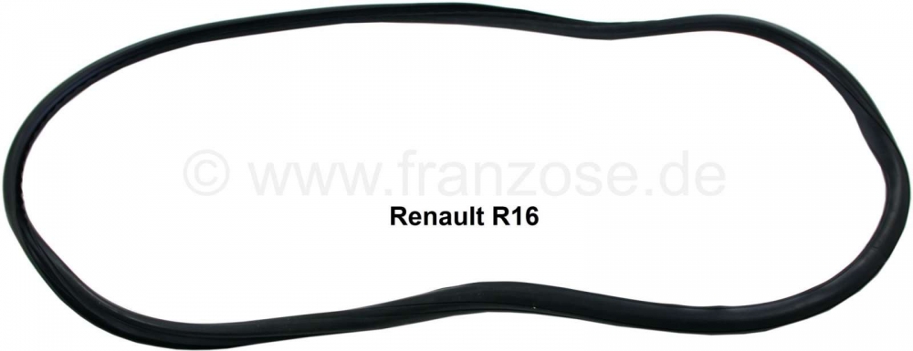 Renault - R16, voorruitrubber, geschikt voor Renault R16. Zeer goede reproductie, met gevulkaniseerd