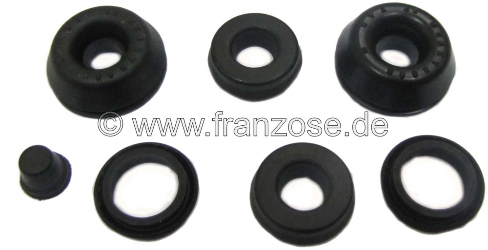 Renault - R16, wielremcilinder afdichtingsset, achter. Zuiger diameter: 22.225mm (7/8 inch). Geschik