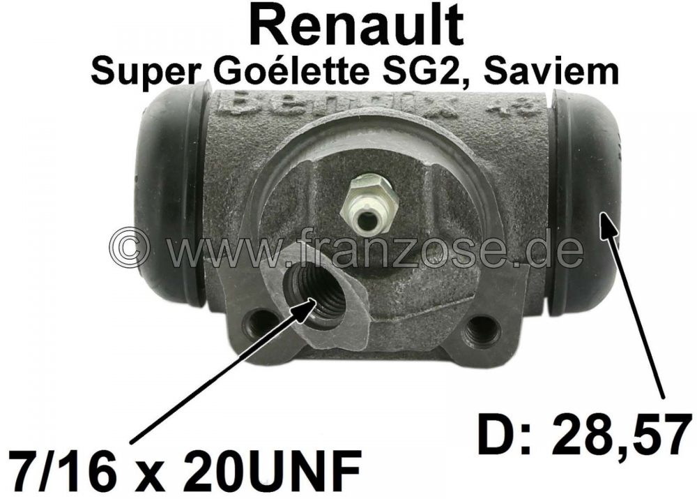 Sonstige-Citroen - SG2, remcilinder achterwiel rechts. Geschikt voor Renault SG2 (Renault Super Goélette SG2