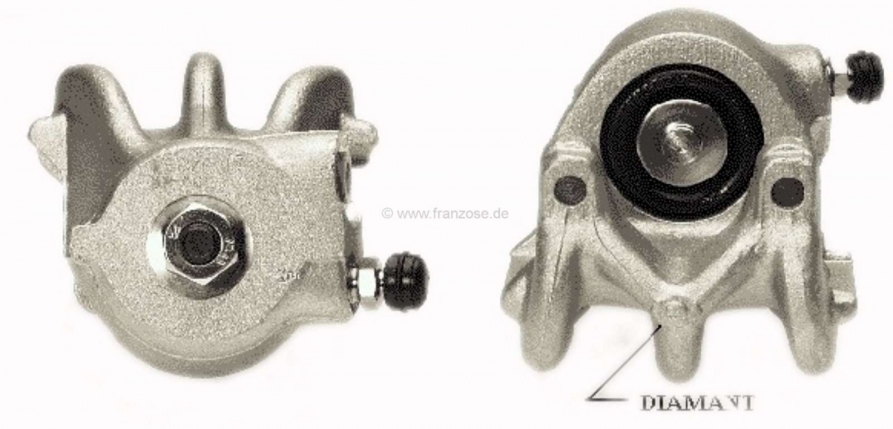 Renault - Achtermotor, remklauw linksvoor. Remsysteem: Bendix. Zuiger diameter: 38mm. Geschikt voor 